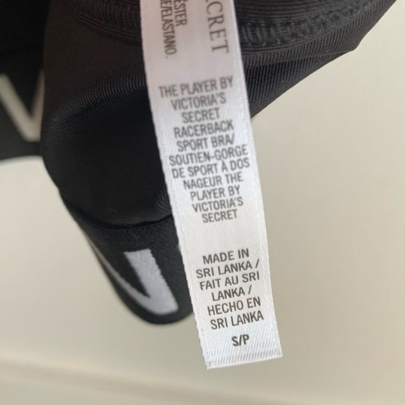 VICTORIA’S SECRET Black The Player Racerback Sports Bra - Picture 5 of 7